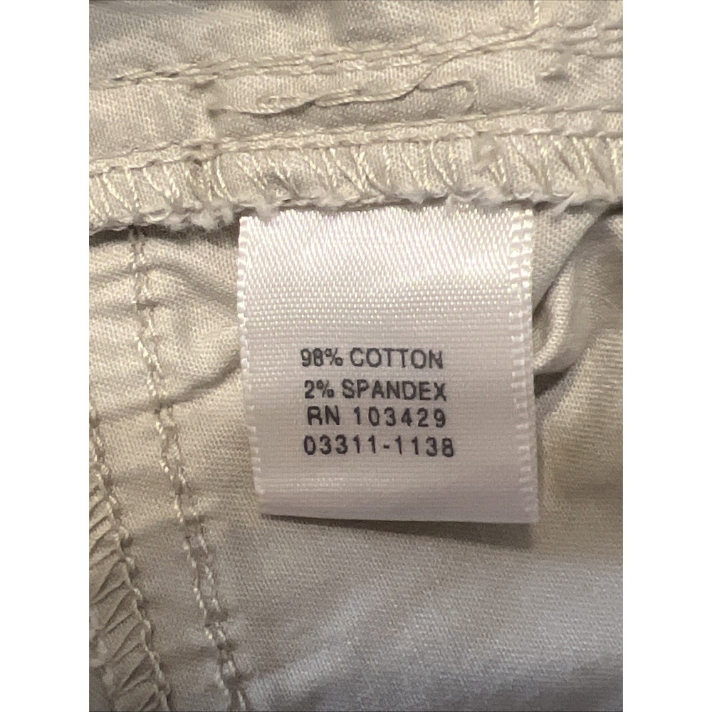 Cj Banks Khaki Capri 24 W New With Tags Light Weight Breathable - Picture 9 of 9